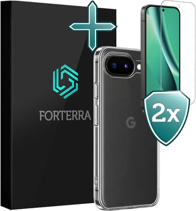 Hoesje Met 2x Screenprotector - Geschikt voor Google Pixel 10a - Sterk & Shockproof - Telefoon Hoes - Back Cover - Siliconen Case - Transparant