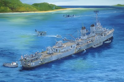 Trumpeter Modelbouwpakket Militaire voertuigen - 03722 USS Stevens DD-479 - Fletcher-klasse - Amerikaans Torpedobootjager Plastic - 1:200 - Modelbouw