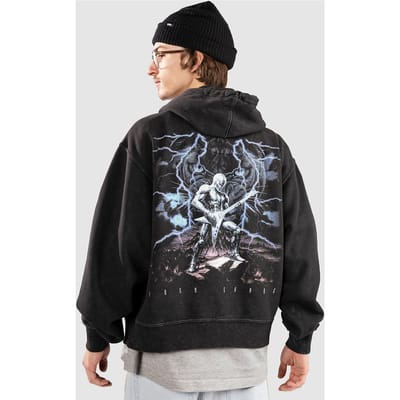 Ninth Hall Iron Surge Boxy Hoodie zwart