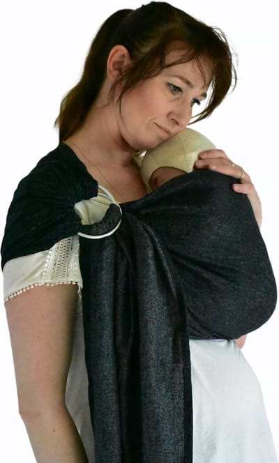 Yaro Jeans Grey Black Ring Sling