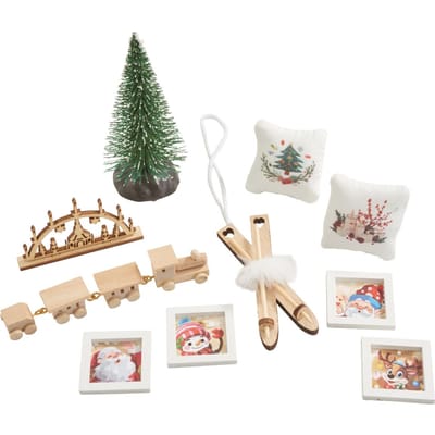 Miniatuur cadeauset "Kerstmis"