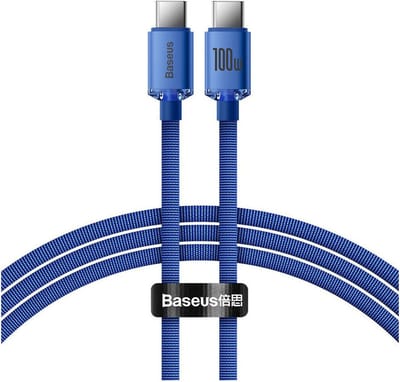 Baseus Crystal Shine cable USB-C to USB-C 100W 1.2m (blue)