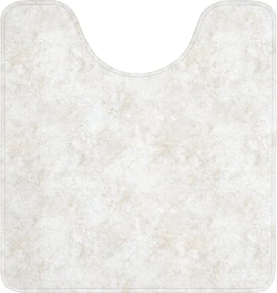WC mat met uitsparing 55x60 cm - Antislip - Beige - Marmer - Aders - Toiletmat met uitsnijding - Vloermat - Douchemat - Toilet tapijt - Toiletmatten
