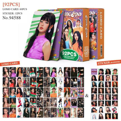 92Stuks/Set KATSEYE Idol Girls Nieuwste Album MOD MAD Lomo Kaarten HD Pocards MANON MEGAN LARA DANIELA YOONCHAE Stickers Fans Cadeau S black