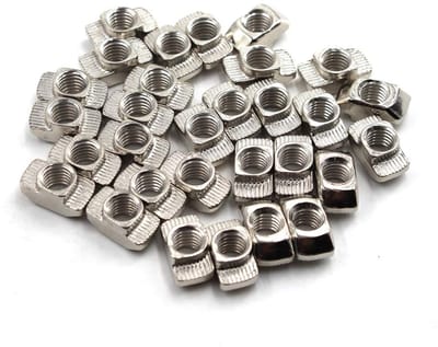 M3-T Moer van Verchroomd Koolstofstaal voor 3030 Aluminium Profiel, Europese Norm, Verpakking van 50 Stuks, Duurzaam en Betrouwbaar