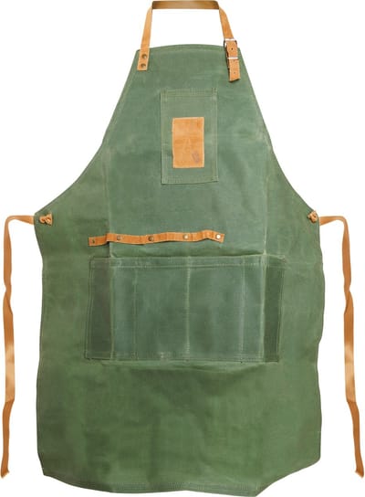 Cosy&Trendy Keukenschort Groen 64x83 cm katoen doek