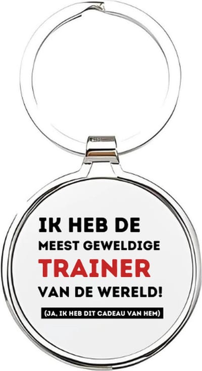 Akyol - je bent de meest geweldige trainer die er is Sleutelhanger - Trainer - de leukste trainer - training - leuke kado voor iemand die training is - sporttrainer - trainer van je kinderen - lifecoach - 4 x 7,5 CM