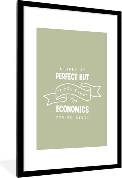 Fotolijst incl. Poster - Economie - Onderwijs - Opleiding - Leren - 60x90 cm - Posterlijst