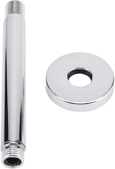 Doucheverlenging RVS - Douchearm Verlengstuk - Douche Verbeteren - Verchroomd Oppervlak - 15 cm - Zilver