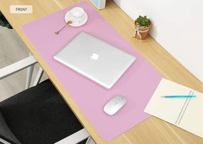 laptop bureaublad, waterdicht bureau-schrijfblok voor kantoor en thuiswerk - desk pad, mouse pad (Purple&Pink,60 * 35cm)