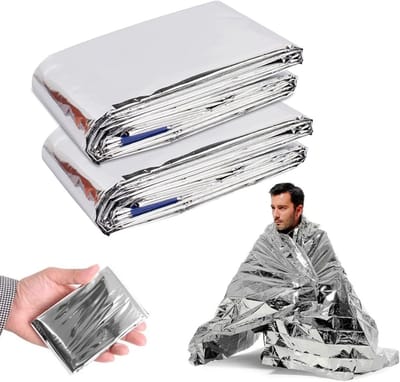 Nooddeken Survival Thermische Dekens - Waterdicht & Lichtgewicht voor EHBO, Wandelen en Camping