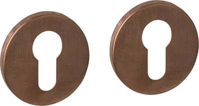 Intersteel Cilinderrozetten verdekt ø52x6mm PVD brons