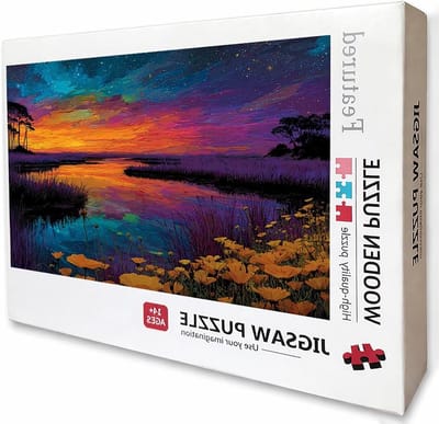 Houten Puzzel - Legpuzzel Volwassenen - Ontspanning en Decoratie - Met Achterkant Letters - 2000 Stukjes - Sterrenhemel