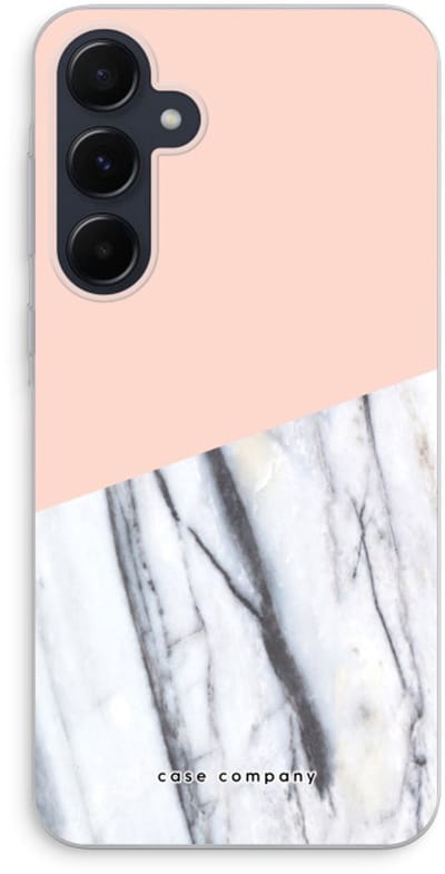 Case Company® - Hoesje geschikt voor Samsung Galaxy A55 hoesje - A touch of peach - Soft Cover Telefoonhoesje - Bescherming aan alle Kanten en Schermrand