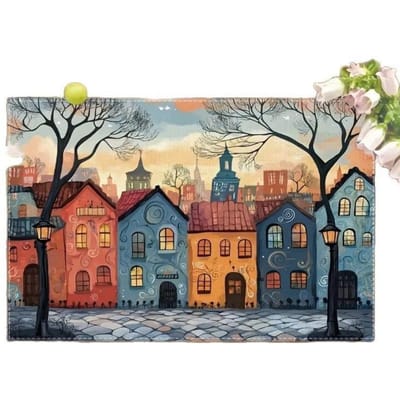 4/6/8 stuks Lente Bloemen Zonnebloem Placemat Activiteit Festival Tafelmatten Eettafel Servies Matten Huisdecoratie Koffiekop Onderzetter 4PC-32X42cm beige