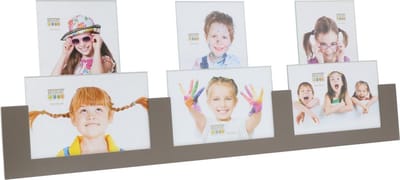Deknudt Frames fotolijst S68AK9 P6 - taupe - 6 foto's 10x15 cm