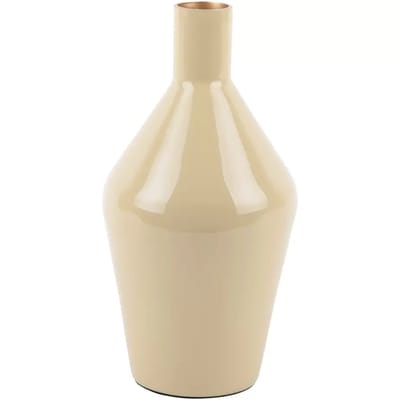Present Time Vaas Ivy Bottle Cone - Bruin - Ø10cm - IJzer - Modern - Bloemenvaas - Woondecoratie - Decoratieve vaas voor woonkamer of slaapkamer