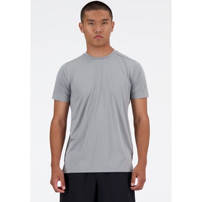 New Balance Sport Essential T-shirt Slategre Maat: L | Basic T-Shirts Outlet | Heren | Grijs