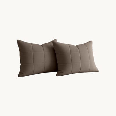 Y-NOT Kussenslopen Set - Vol & Gevoerd Mat Satijn Taupe - 60x70 cm - 2-pack - Zachte Kussenhoezen voor Comfortabele Nachtrust