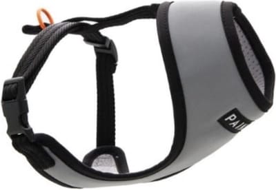 Reflecterende Hondentuigje Dress to Impress - Honden Harnas - Ant-Trek Tuig - Verstelbaar - Tuigje - Veiligheid - Y Tuig - Lichtgewicht - Visibility Harness - Grijs