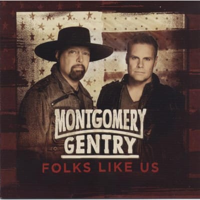 CD MONTGOMERY GENTRY - Folks Like Us BLS0115003 Blaster Records 2015 US Rock Gebruikt brown