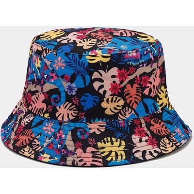 1 Pièce Chapeau Seau Mode Pour Femmes Hommes Unisexe Chapeau Réversible Pour Plage, Vacances en Plein Air Chapeau de Soleil 56-58cm gray