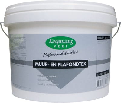 Koopmans Muur en Plafondtex - 10Lt - WIT