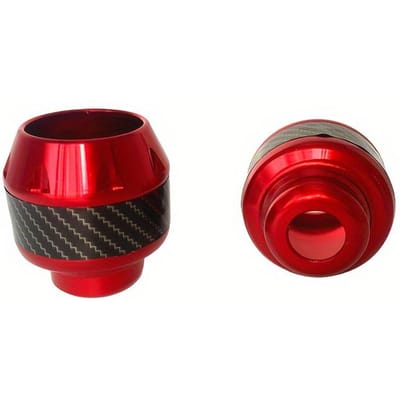 Protections de fourche de moto personnalisables - 1 paire, Alliage d'aluminium et Fibre de carbone, Absorption des chocs pour motos tout-terrain