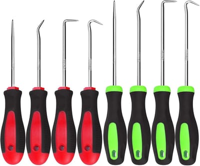 Heavy Duty Pick and Hook Set - 8-delige Precisie Haken Set voor Auto en Huishoudelijke Reparaties