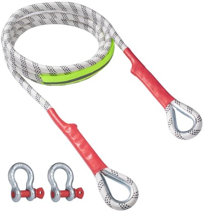 Dailygoods- Sleepkabel 5000 kg - Hoogwaardige Polyester - Veiligheidsgesp - Offroad - Noodgevallen - 5 m Lengte - Trekband