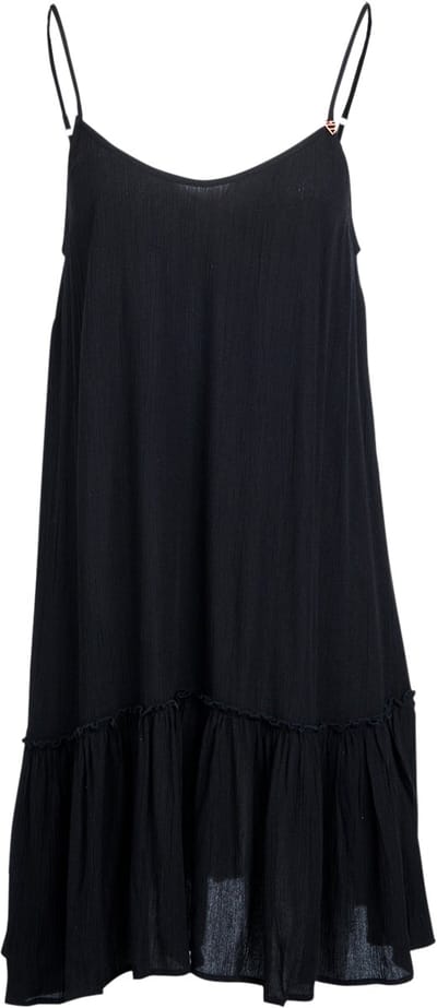 Brunotti - Nami - Jurkje Zwart - Dames - 100% Katoen - Zomerjurk - Loose Fit - M