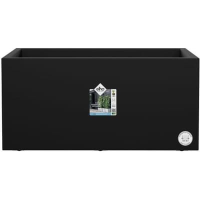 ELHO Bac a fleurs Vivo Next Long 80 - L 78 x W 39 x H 38 cm - Intérieur,Extérieur - 100% recyclé - Noir