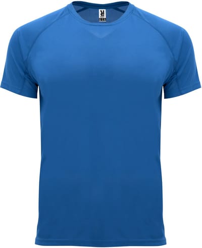 Kobaltblauw 2 Pack Kinder unisex sportshirt korte mouwen Bahrain merk Roly 4 jaar 98-104