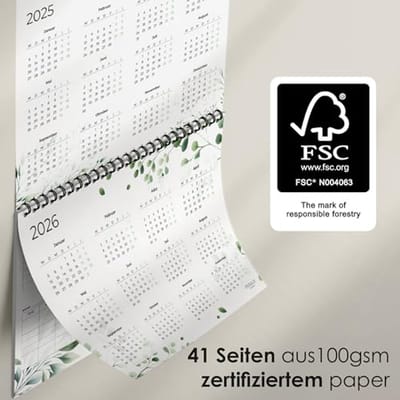 Familieplanner 2025/2026 - praktische wandkalender voor thuis en kantoor