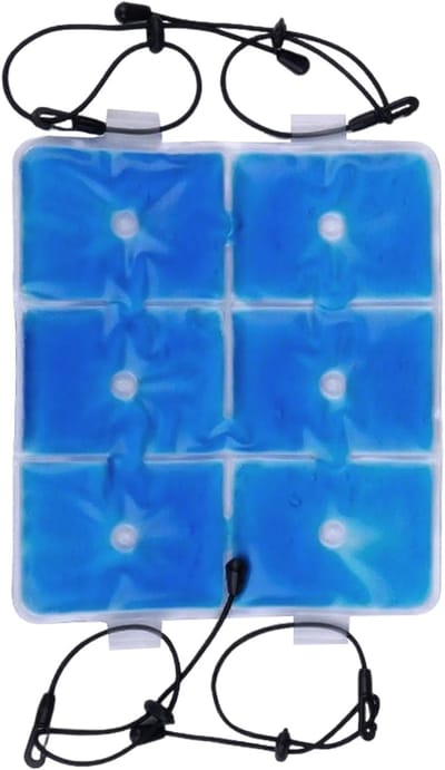Gel Koelkompres - Herbruikbaar Compress - Dagelijkse Verkoeling - Flexibel en Zacht - 24.5 x 22 cm - Blauw