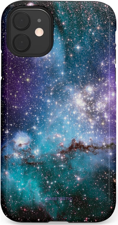 Casetastic Hoesje Geschikt voor Apple iPhone 11 - Stijlvolle Beschermende Duo-layer Case - Nebula nachtdroom