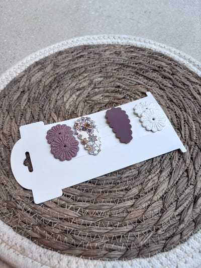 Antislip haarspeldjes Ziva - kinderknipjes - Babyhaarclipjes - Kinderhaaraccessoires - Haarspeldjes - Haarknipjes meisje - Haarknipjes baby - Haaraccessoires meisjes