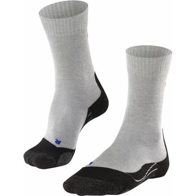 FALKE TK2 Cool anti-blaar dik lyocell functioneel materiaal wandelsokken heren grijs - maat 39-41