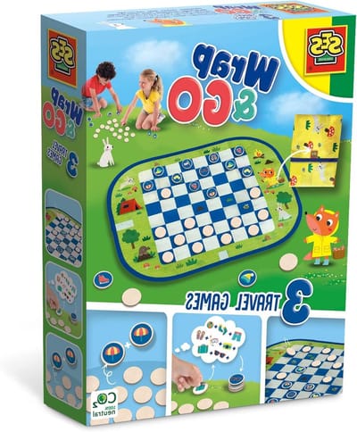 Reis Spelletjes - Draagbare Spellen - Onderweg Vermaken - Alles-in-één Opvouwbaar Bord - 1 Aantal - Meerkleurig