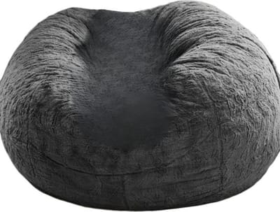Zitzak - XXL-Zitzak - Zacht - Zitzak Stoelovertrek - Zonder Vulling - Wasbaar - 150 x 75 Cm - Donkergrijs