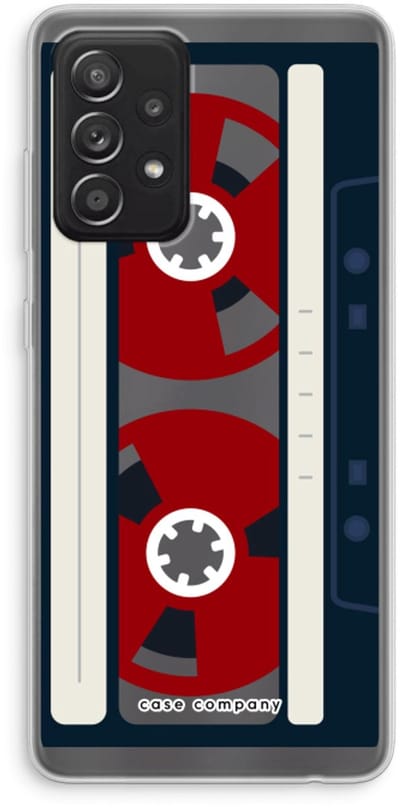 Case Company® - Hoesje geschikt voor Samsung Galaxy A52s 5G hoesje - Here's your tape - Soft Cover Telefoonhoesje - Bescherming aan alle Kanten en Schermrand