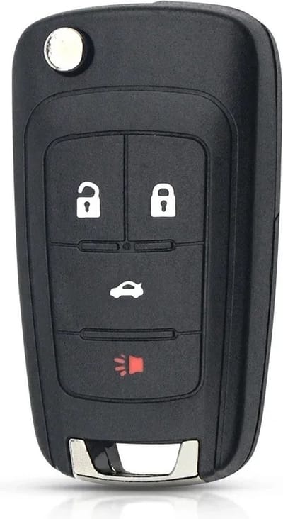 XEOD Autosleutelbehuizing - sleutelbehuizing auto - sleutel - Autosleutel / Geschikt voor: Opel & Chevrolet 4 knops klapsleutel