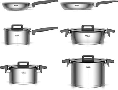 Woll Pannenset Concept 6-delig - RVS - Zilver