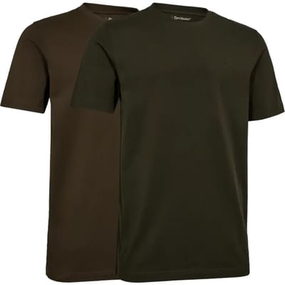 Deerhunter 2-Pack T-Shirt Bruin En Groen - 4XL
