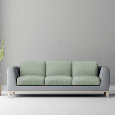 Belmarti® Zitkussenhoes Bali - 65cm tot 95cm breed Mint - Universele Belmarti® zitkussen hoes voor elke zithoek - Multi-elastisch