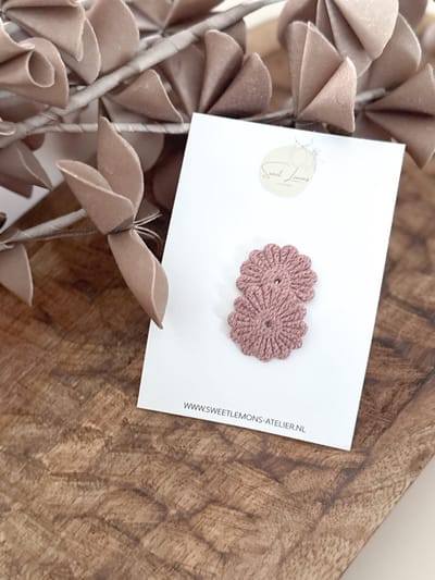 Antislip Haarspeldje Bloom - Oud Roze - Antislip Haarspeldje - Haarspeldjes voor Meisjes & Kinderen - Haaraccessoires voor Baby & Newborn - Kraamcadeau