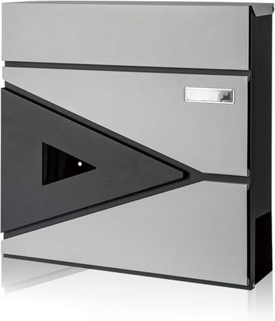 Wandbrievenbus - Brievenbus met slot - Veilig post ontvangen - Roestvrij en waterdicht - 40 x 40 x 11 cm