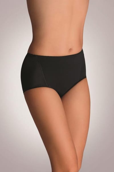 Eldar Velvet naadloze tailleslip van zijden materiaal zwart 3XL
