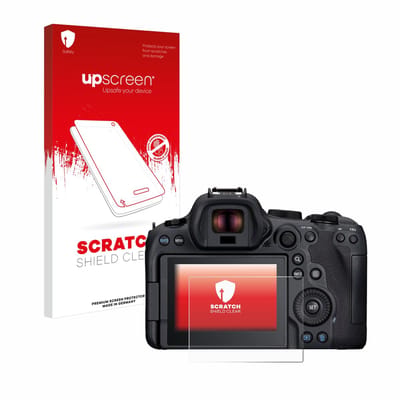 upscreen - Screenprotector voor Canon EOS R6 Mark II - Folie Beschermfolie transparant