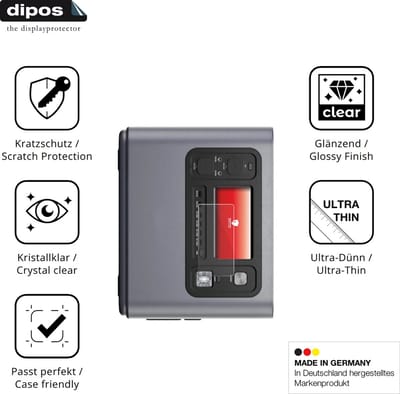 dipos – 2x Beschermfolie geschikt voor Aferiy P280 Powerstation | Krasbestendige & heldere Screenprotector Ultra-Thin